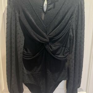 Black Long Sleeve Bodysuit